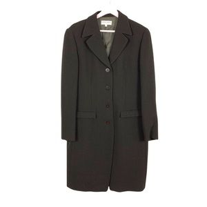 Giorgio Armani le Collezioni long wool tweed coat 12